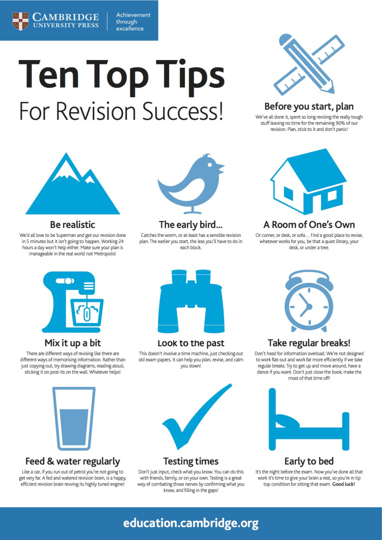Ten Top Tips for Revision